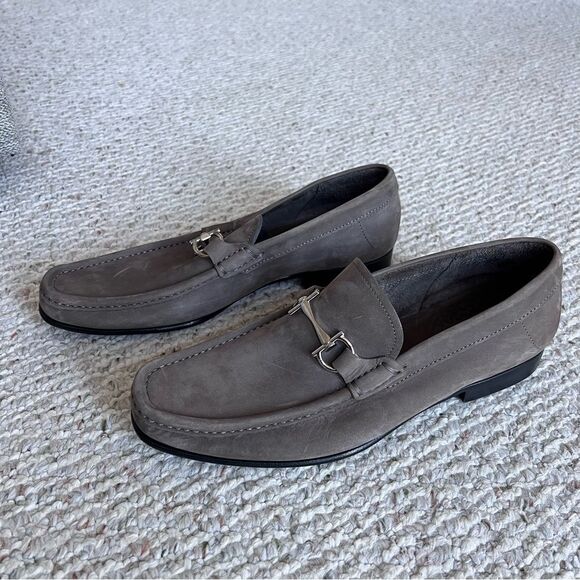 Salvatore Ferragamo men’s leather suede loafer main image 6
